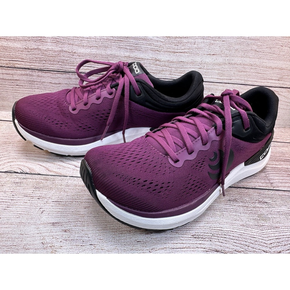 Topo Athletic Ultrafly 4 Women's Wine Purple Lace Up Running Shoes Size 8 - Picture 2 of 9